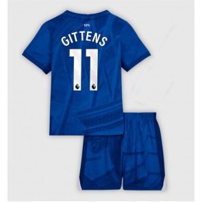 Chelsea Jamie Gittens #11 Hemmaställ Barn 2025-26 Kortärmad (+ Korta byxor)